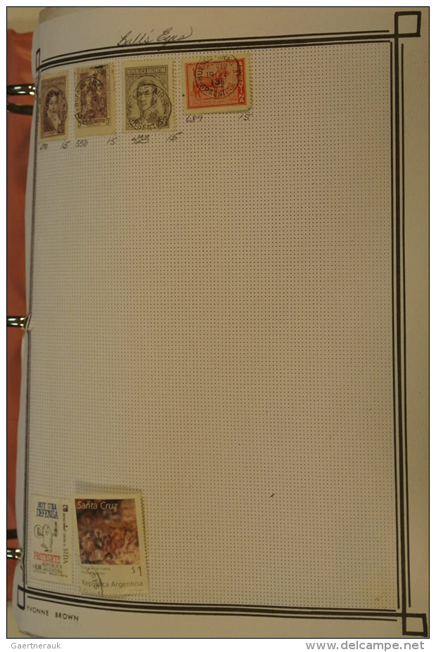 1864/1995 (ca.): MNH, Mint Hinged And Used Collection Argentina 1864-1995 In 2 Fat Blanc Albums. Collection... - Autres & Non Classés