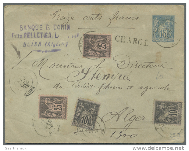 1850 - 1976, Nice Collection Nearly Only From The French Era Until 1960, 195 Covers, PPC's And Postal Stationery's.... - Algérie (1962-...)