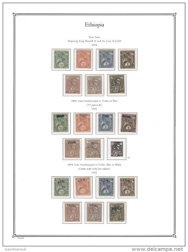 1894-1964, Comprehensive Collection In PALO Album Mint And Used, Including Early Overprinted Issues Sc.1-13, 15-21,... - Ethiopie