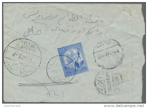 1960's To Present: Accumulation Of About 100 Covers And Cards, With Clear Postmarks (unusual For This Period),... - Autres & Non Classés