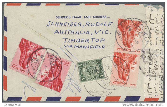 1950's-1970's: Group Of More Than 150 Covers And Postcards Including Air And Ship Mail, Censored Mail, Specials... - Other & Unclassified