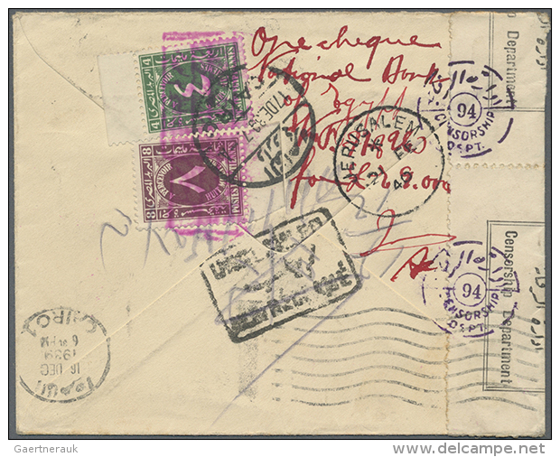 1915/1945, Group Of Six Better Entires, E.g. Postage Dues On Incoming/outgoing Mail, POW Mail, French Field Post... - Other & Unclassified