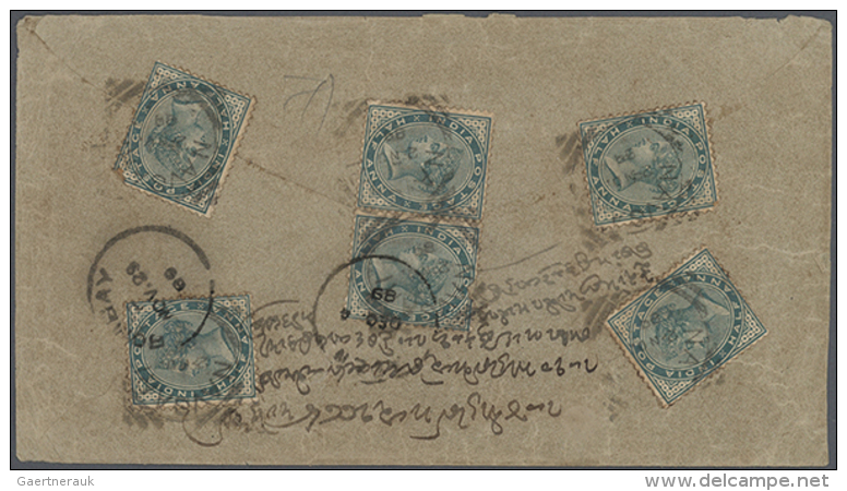 1880/1957, Very Nice Lot With 27 Letters, Cards And Other Documents, Starting With 10 Letters India QV, One With... - Aden (1854-1963)