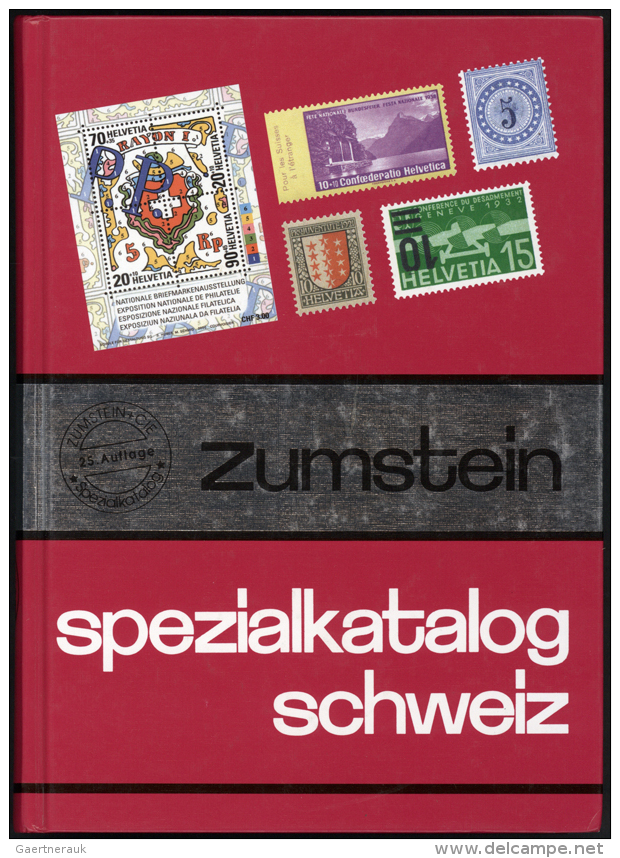 Schweiz: Zumstein-Spezialkatalog 2000 In 2 B&auml;nden, Min. Gebrauchsspuren, Gut Erhalten. (D) - Other & Unclassified