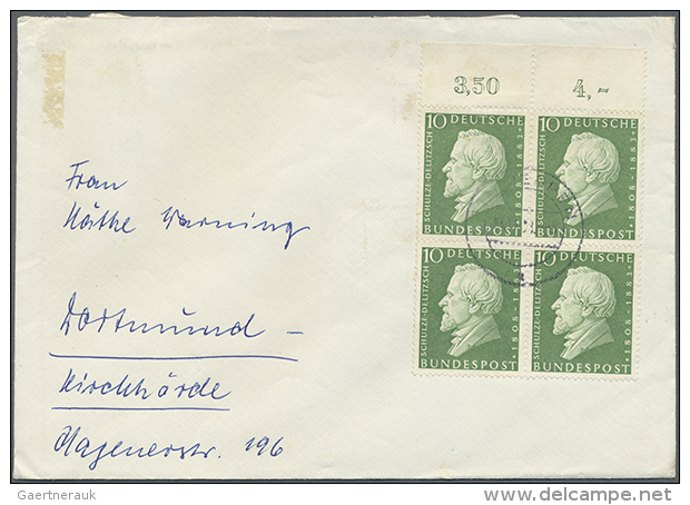 1956/1963, Lot Von Ca. 95 Briefen Und Karten Mit Sondermarken-Frankaturen, Soweit Ersichtlich Oft Portogerecht,... - Autres & Non Classés