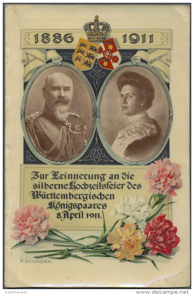 1840 - 1950 (ca.), Posten Von Karten Und Briefen Ab Vorphilatelie, Dabei Ganzsachen, Ansichtskarten, Luftpost,... - Autres & Non Classés