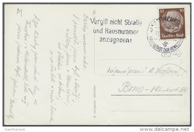 1800-1950 Ca., Kleiner Posten Von Ca. 100 Bis 120 Belegen Beginnend Mit Einigen Schn&ouml;fkelbriefen, Ebenso... - Autres & Non Classés
