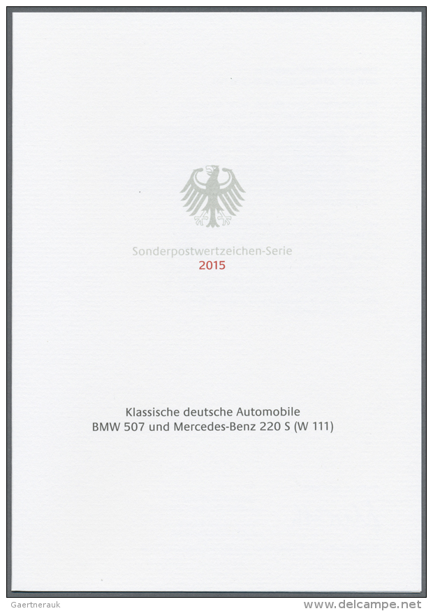 2002/2015. Riesige Sammlung Von Einigen Hundert MINISTER-KLAPPKARTEN Mit Den Deutschen Sonderpostwertzeichen Aus... - Andere & Zonder Classificatie