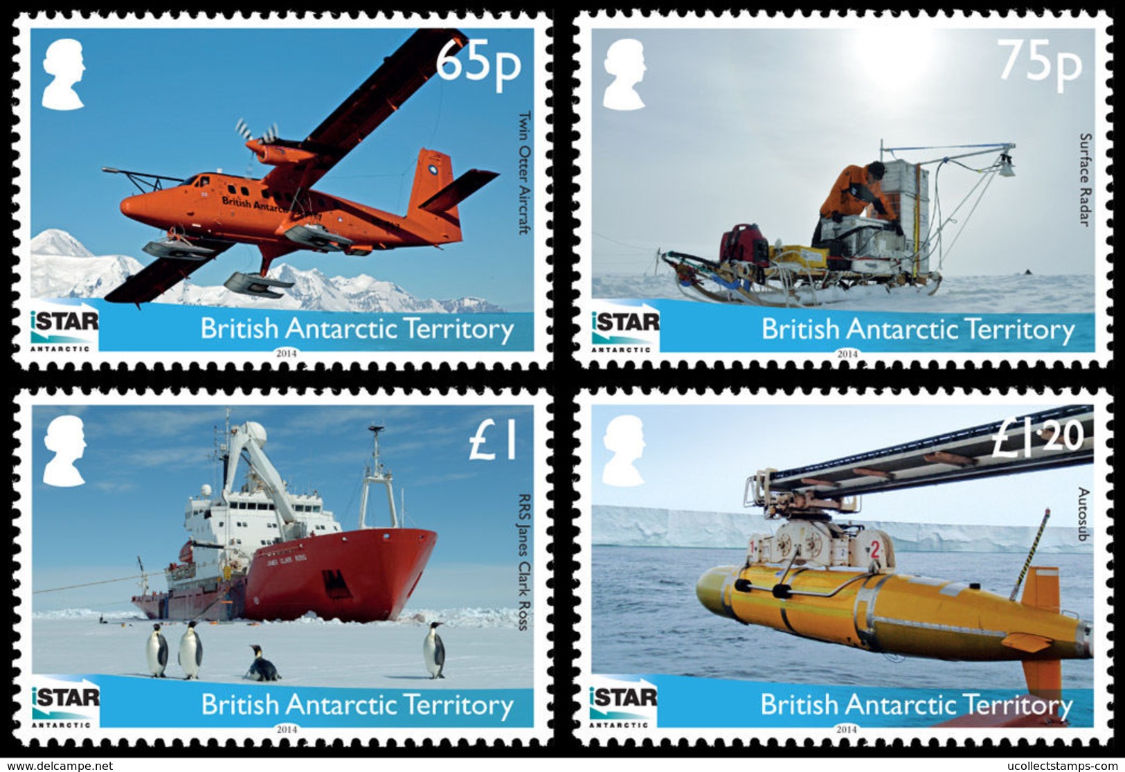 BRITS ANTARCTICA 2014   Istar Vliegtuigen   Postfris/mnh - Spedizioni Antartiche