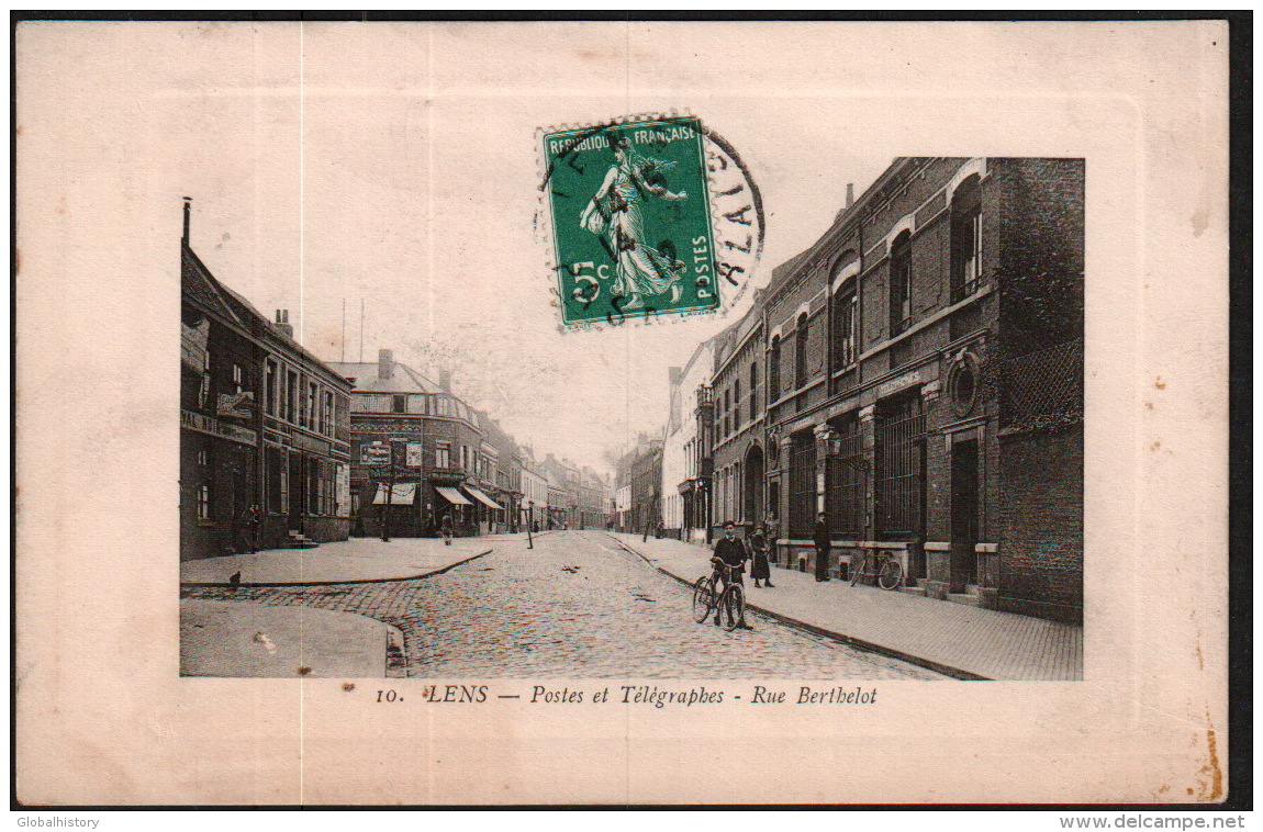 DC2714 - LENS - POSTES ET TÉLÉGRAPHES - RUE BERTHELOT - Lens