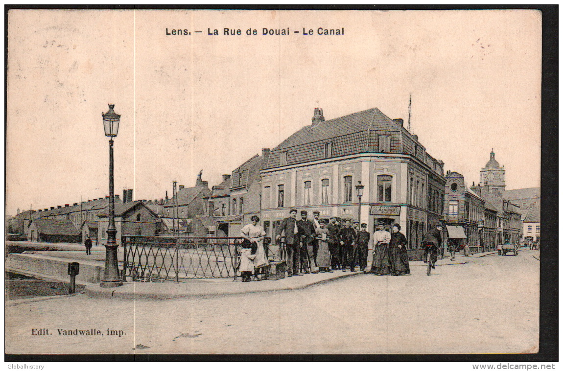 DC2716 - LENS - LA RUE DE DOUAI - LE CANAL - Lens