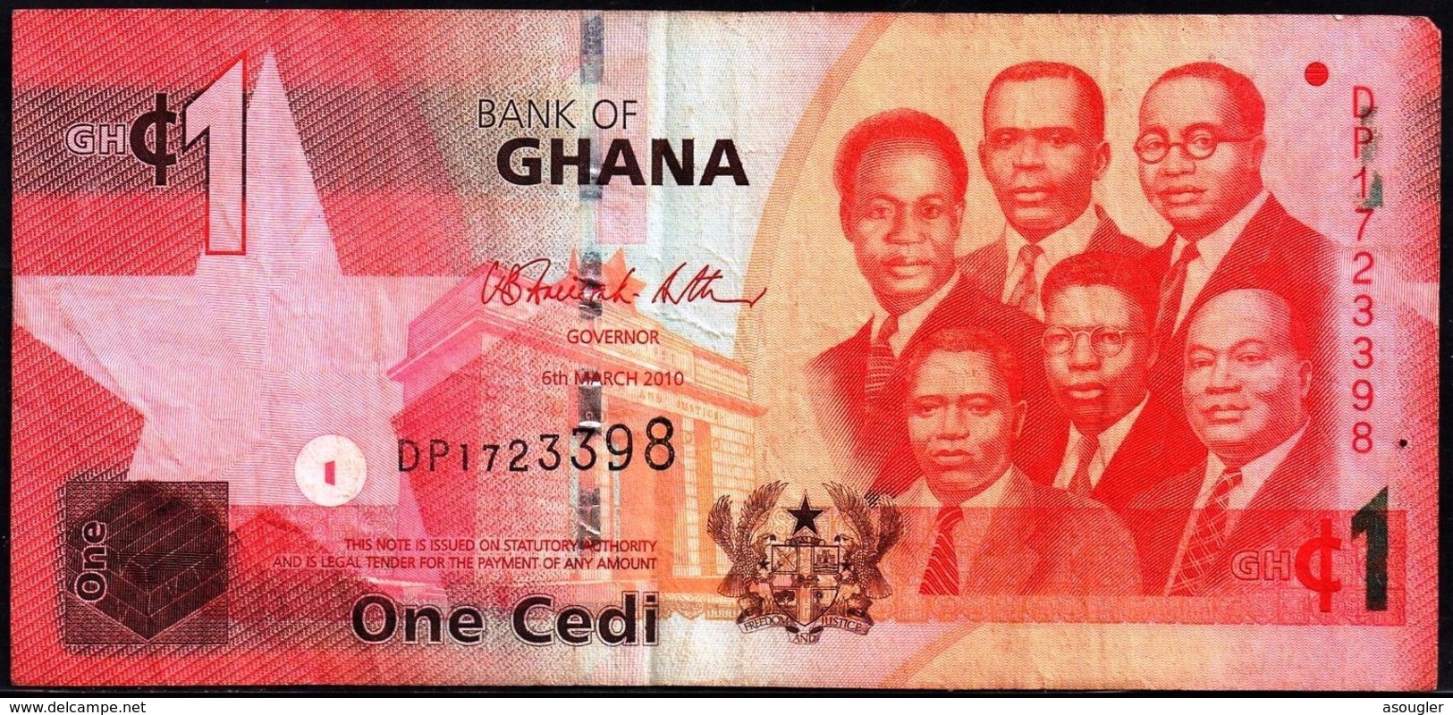 GHANA 1 CEDIS 2010 F-VF - Ghana