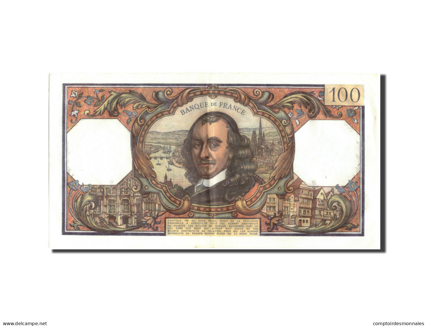 Billet, France, 100 Francs, 100 F 1964-1979 ''Corneille'', 1970, 1970-01-08 - 100 F 1964-1979 ''Corneille''