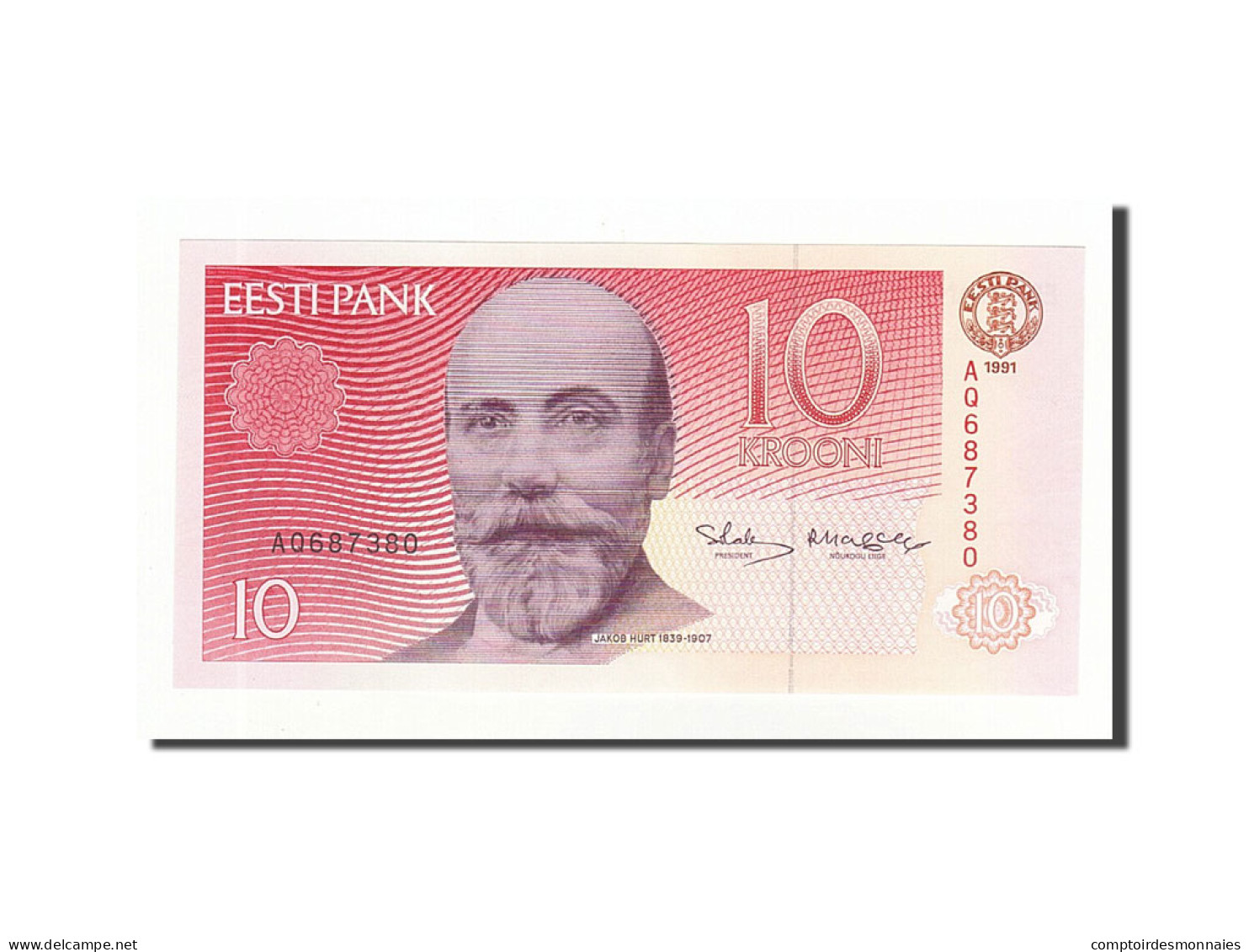 Billet, Estonia, 10 Krooni, 1991, KM:72a, NEUF - Estland