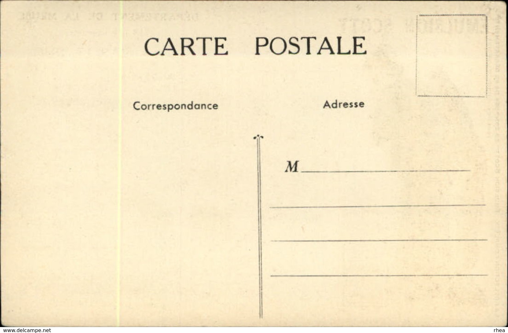 DEPARTEMENTS - Carte Département - Carte Pub Emulsion SCOTT - MEUSE - BAR LE DUC - Pubblicitari