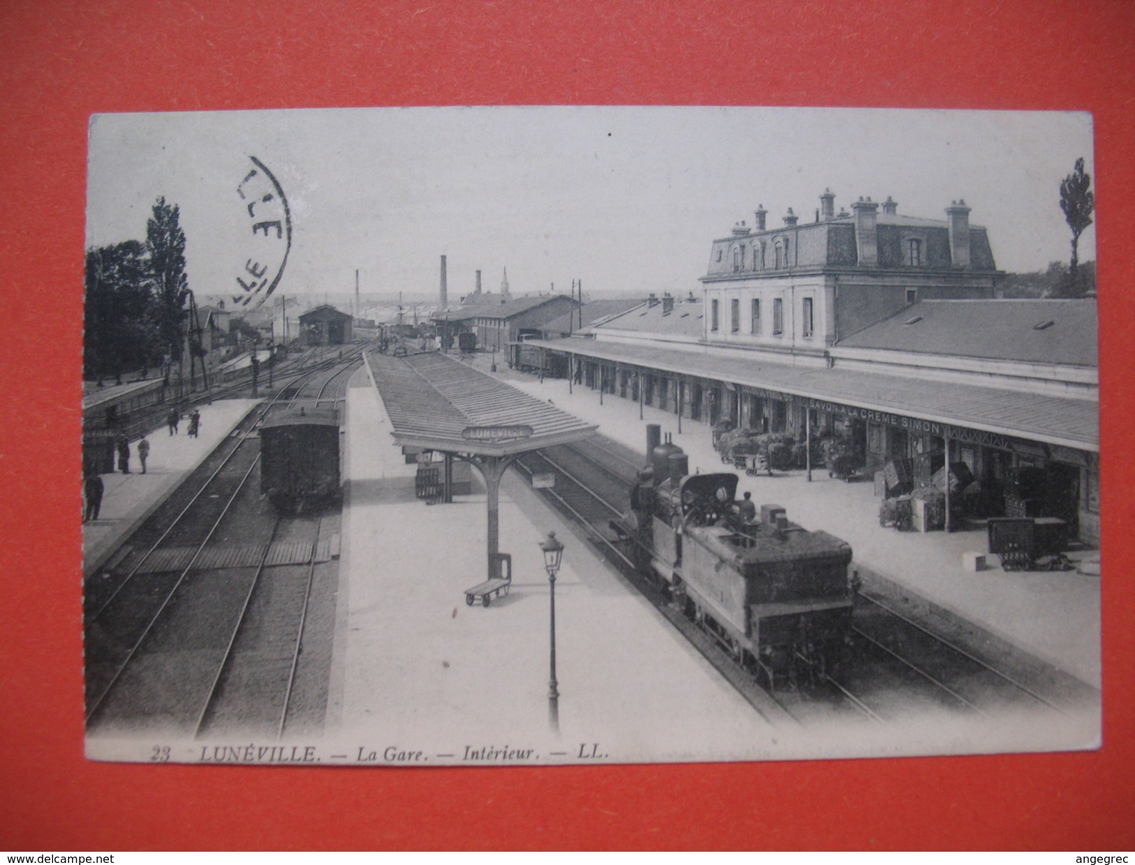 CPA   Lunéville - La Gare - Intérieur Voyagé - Luneville