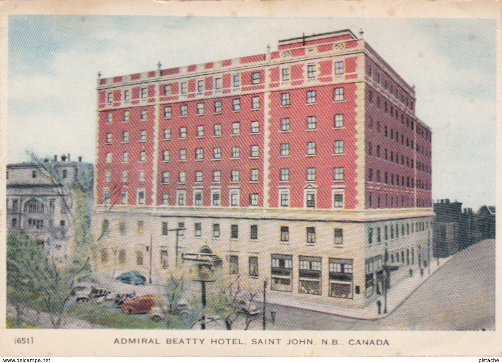 Saint John New Brunswick Canada - Admiral Beatty Hotel - By Folkard # 651 - 3 Scans - St. John