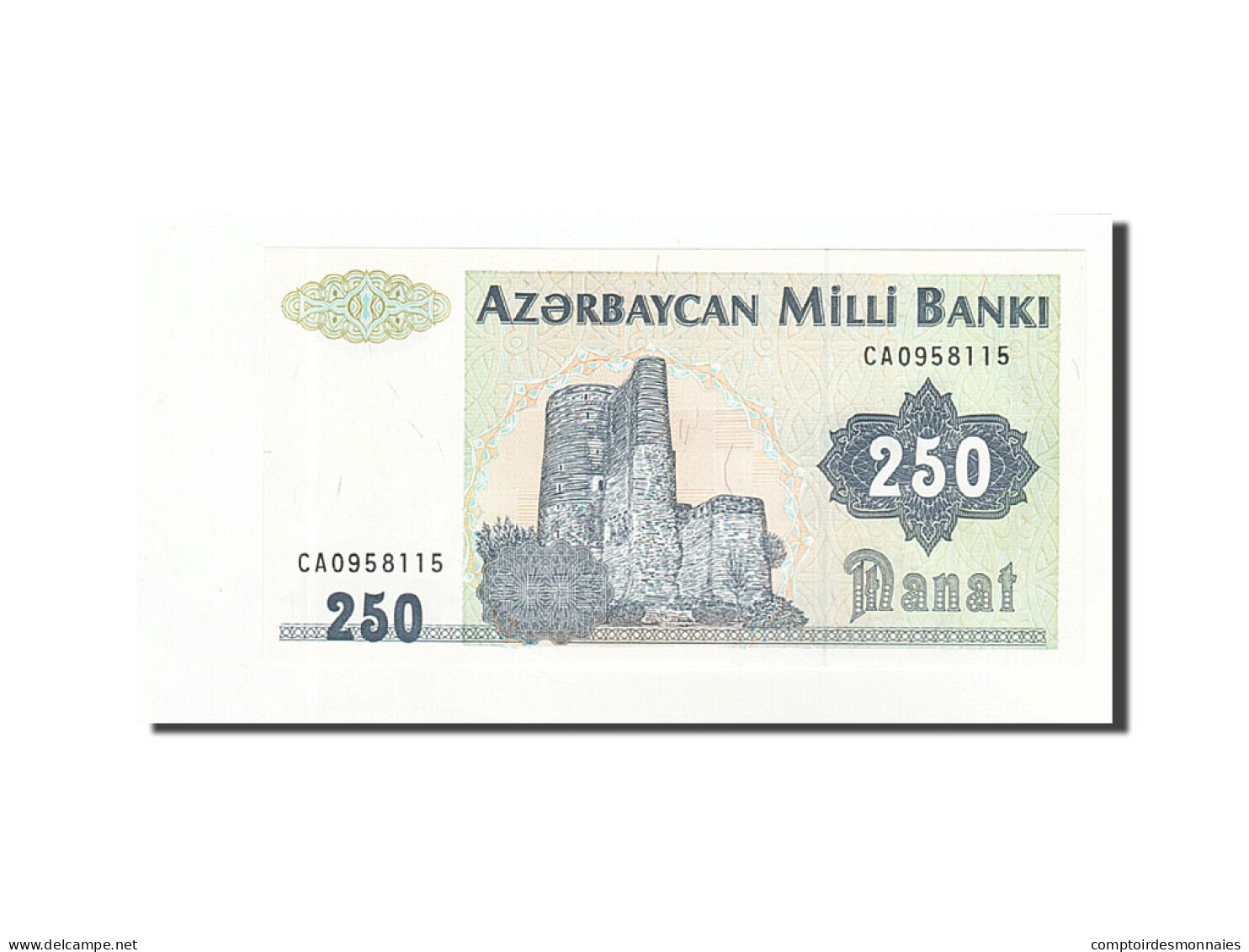 Billet, Azerbaïdjan, 250 Manat, 1992, Undated (1992), KM:13b, NEUF - Aserbaidschan