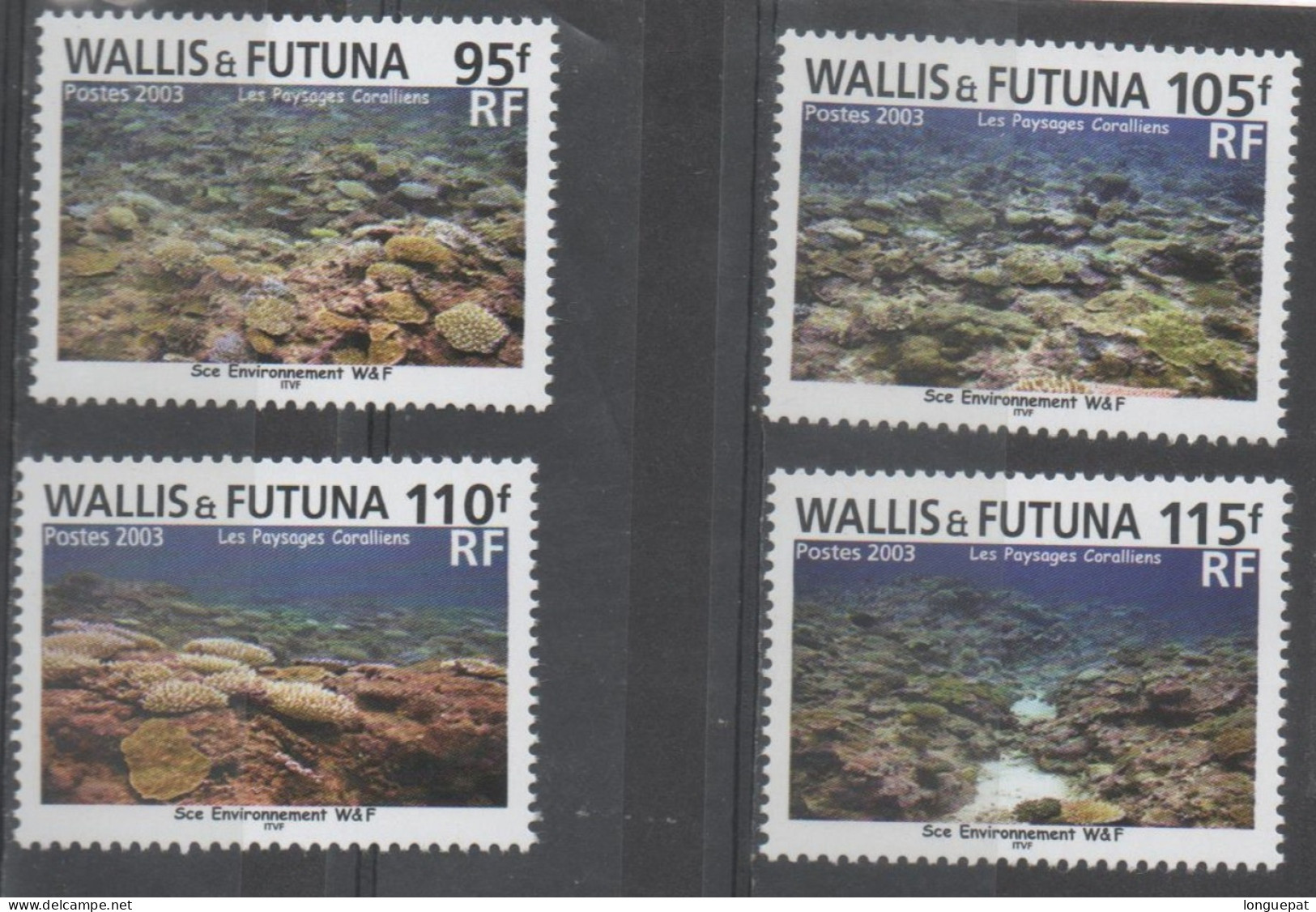 WALLIS Et FUTUNA : Faune - Paysages Coralliens - Vues De Fonds De Mer - - Unused Stamps