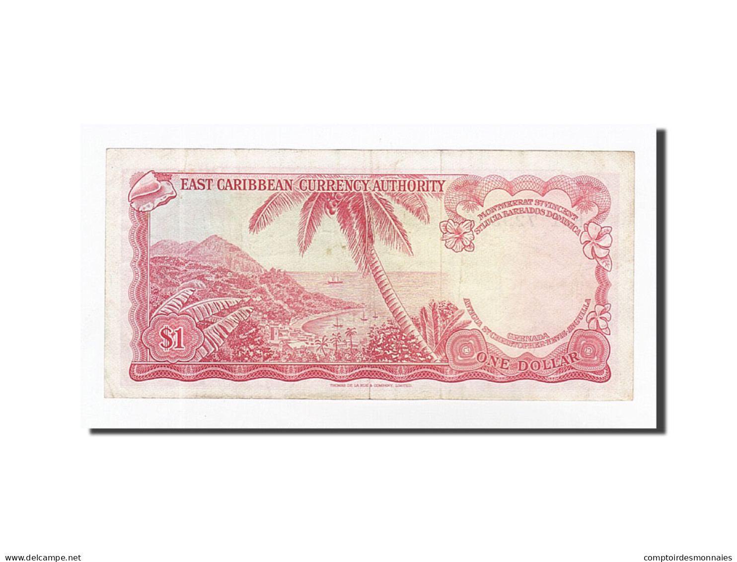 Billet, Etats Des Caraibes Orientales, 1 Dollar, 1965, KM:13c, TTB - Caraïbes Orientales