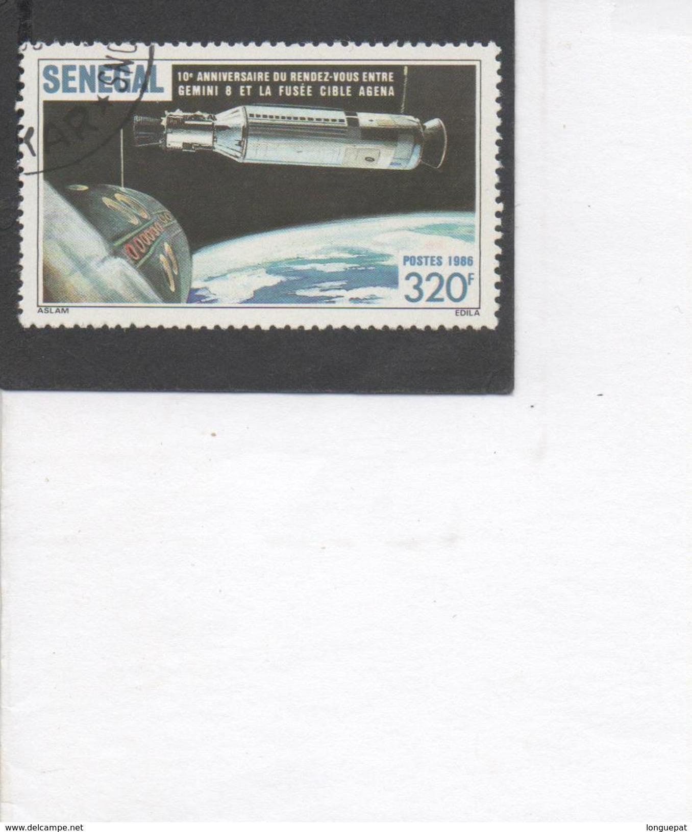 SENEGAL - Espace - Rencontre "Gemini 8 - Agena" : 20 Ans - Terre Et Vaisseaux Spatiaux - - Senegal (1960-...)