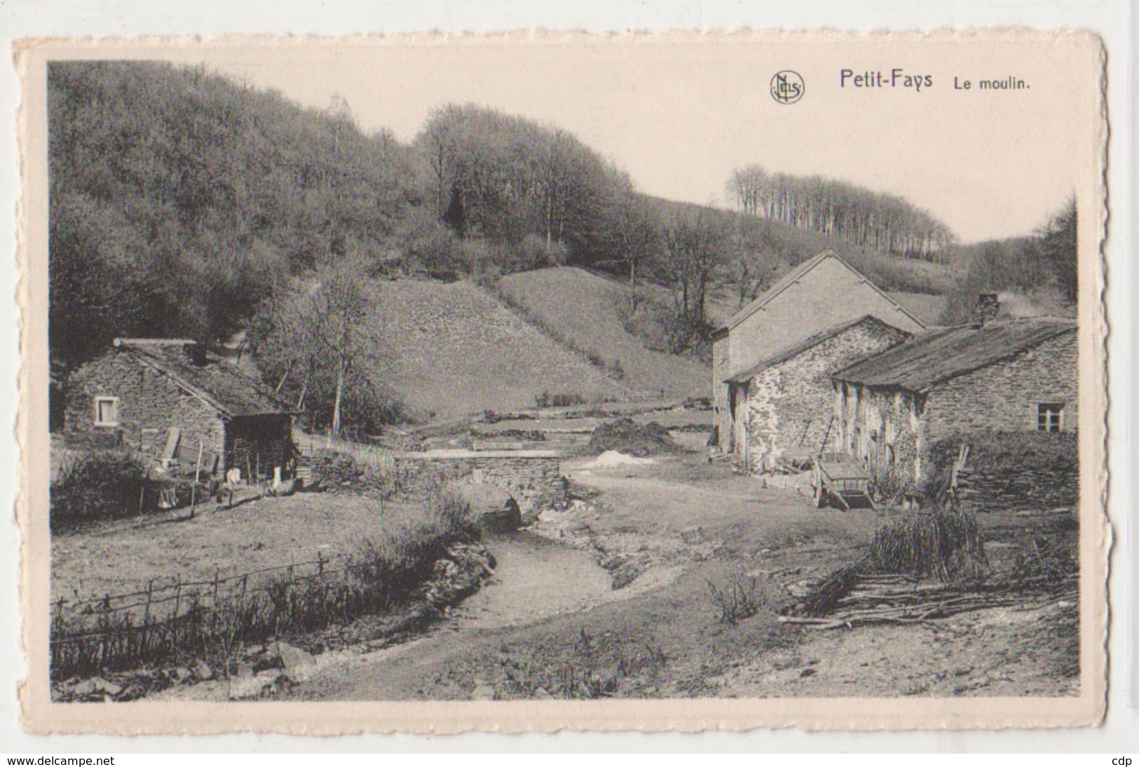 Cpa Petit Fays  Moulin  1947 - Bievre