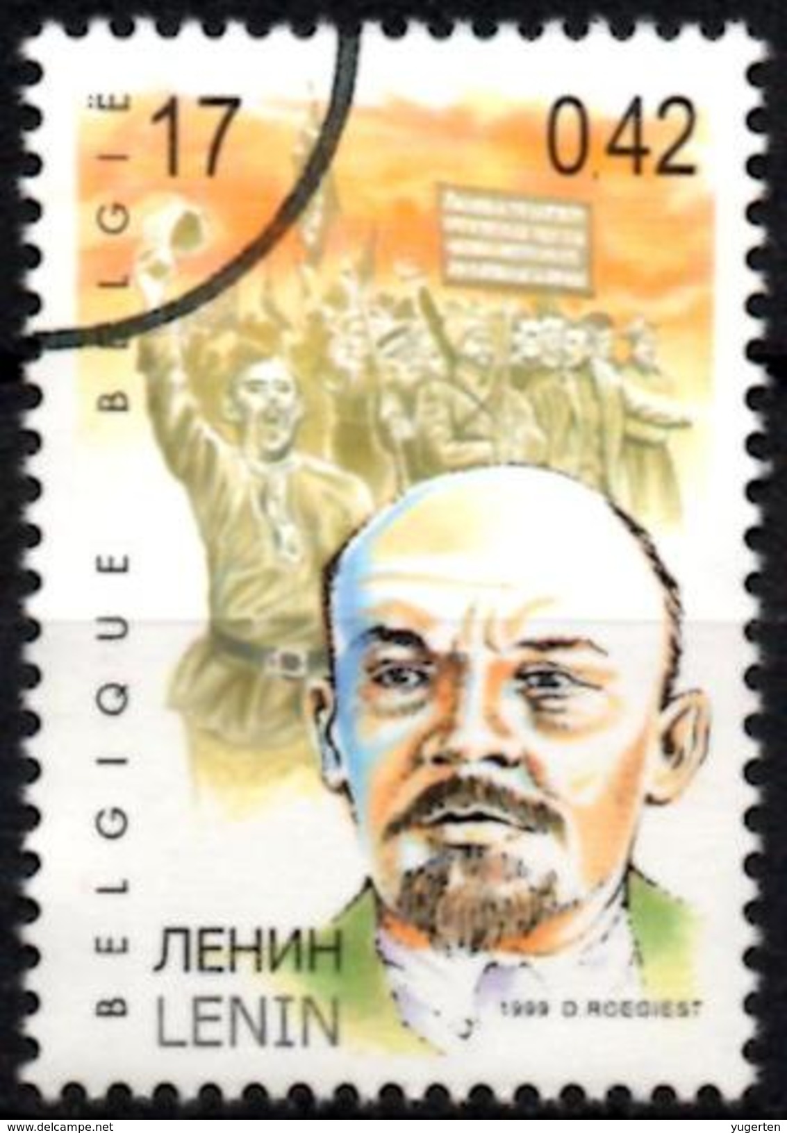 BELGIUM  1v  SPECIMEN MUESTRA MUSTER Lenine Revolucion Rusa Russian Russe Russische Revolution - Lenin