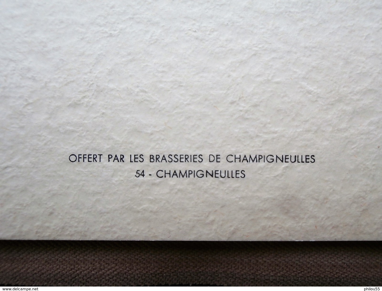 54 CHAMPIGNEULLES Brasseries  LA BELLE LEGENDE DE SAINT ARNOU PATRON DES BRASSEURS 1968 - Lorraine - Vosges