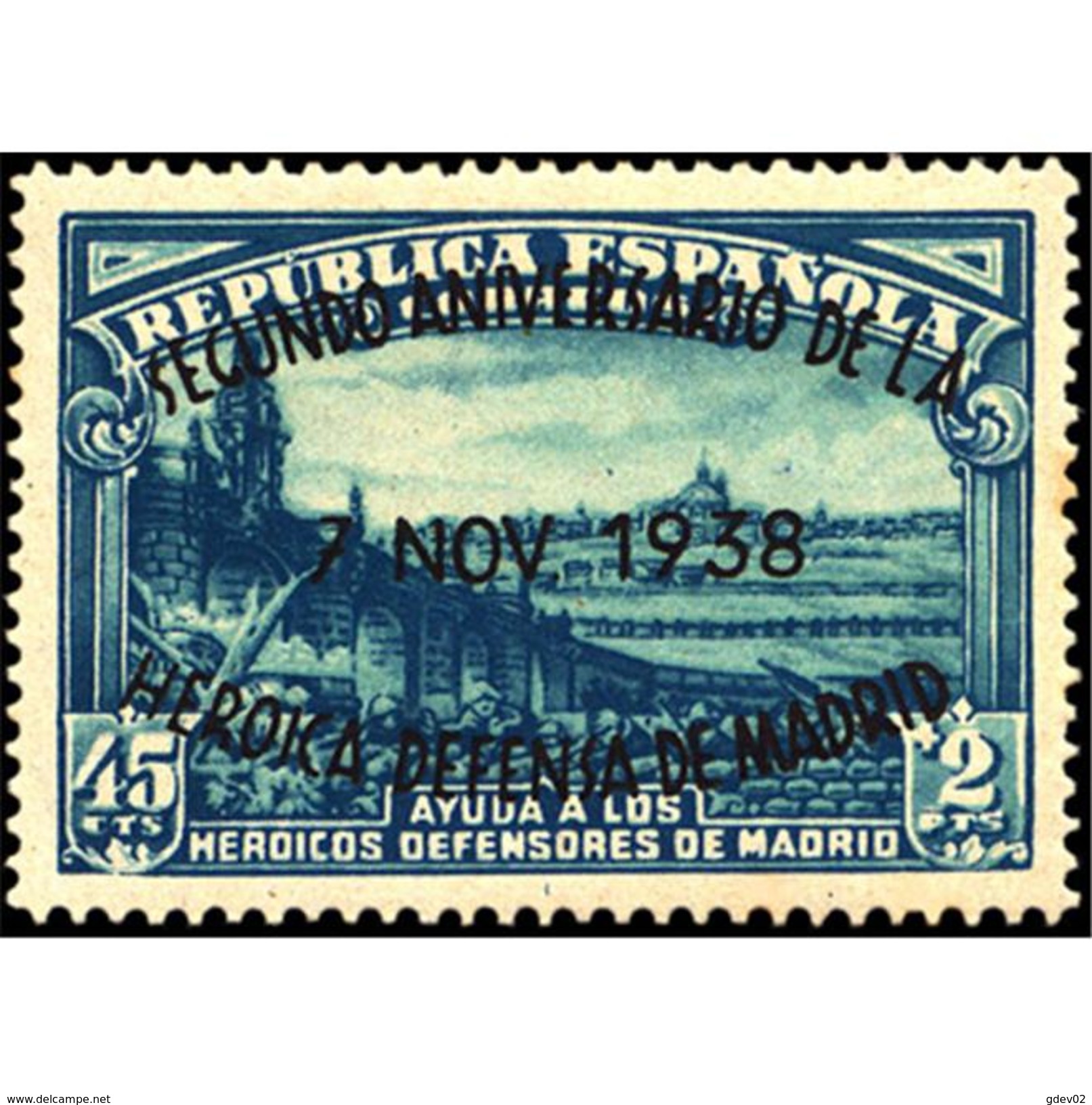 ES789STV-LTV***789STAN.Spain.Esgane .Puente.TOLEDO.DEFENSA DE MADRID.1938(Ed 789**) - Nuevos