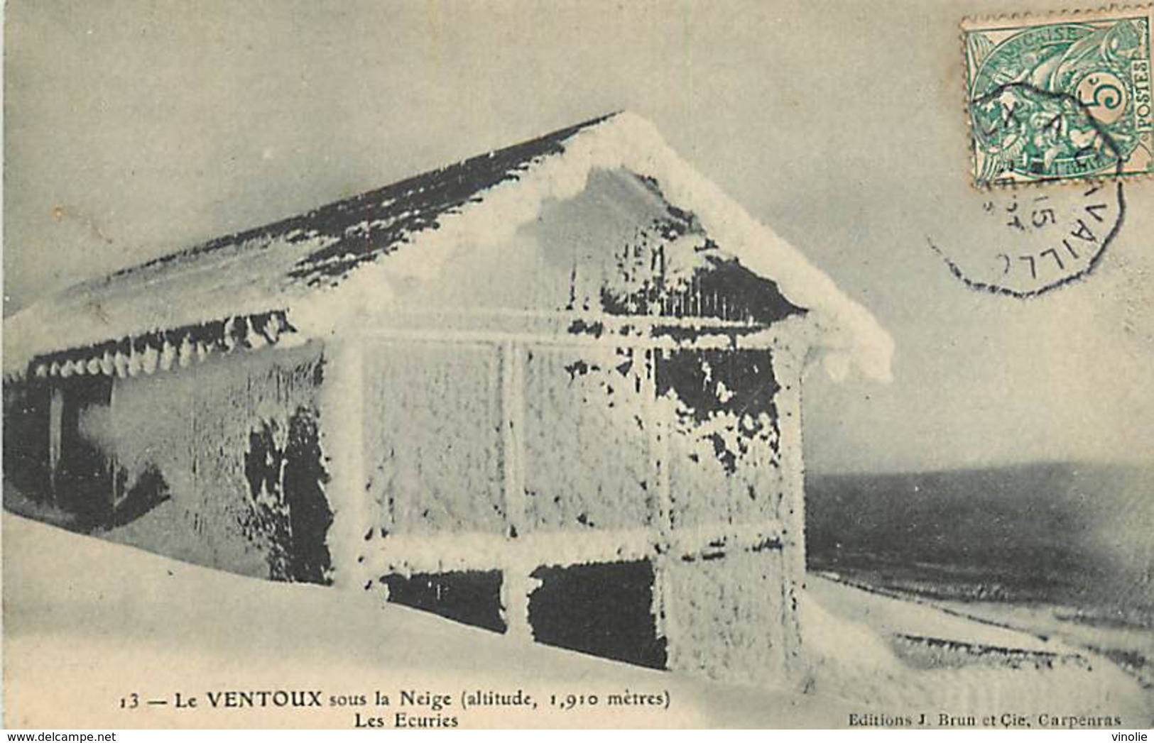 A-17-3277 : LE MONT VENTOUX  LES ECURIES SOUS LA NEIGE - Andere & Zonder Classificatie