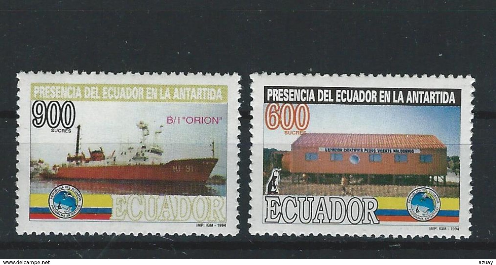 EC - 1994 - 2275-76 -   Ecuador's Presence In Antarctica   - ** -MNH - POSTFRISCH - Ecuador