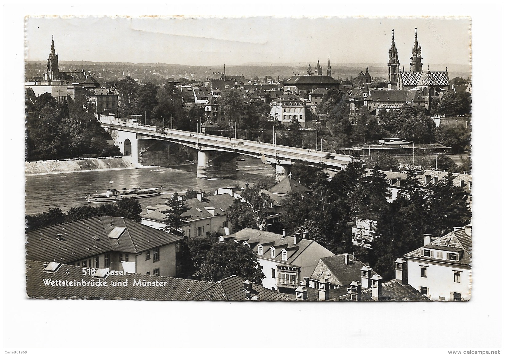 WETTSTEINBRUCKE UND MUNSTER VIAGGIATA  FP - Munster