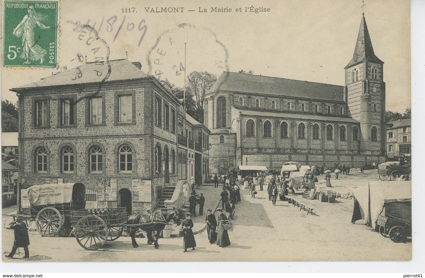 VALMONT - La Mairie Et L'Eglise - Valmont