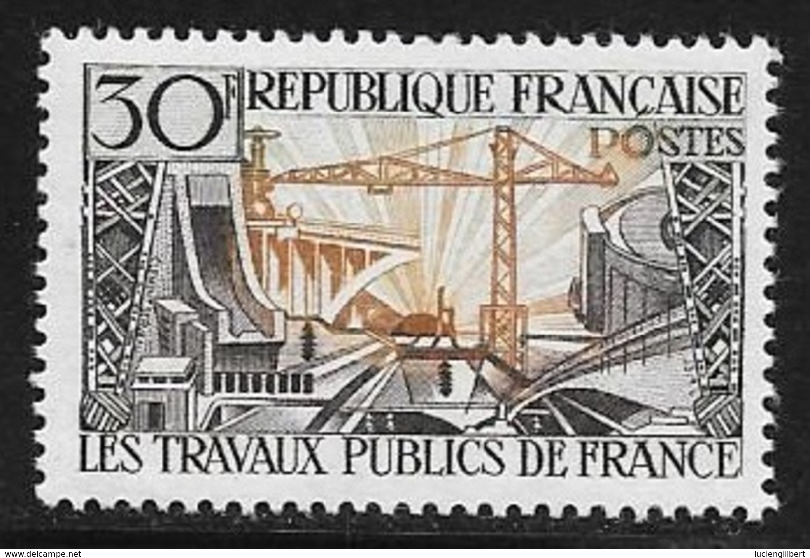 N° 1114   FRANCE  -  NEUF  -  TRAVAUX PUBLICS  -  1957 - Unused Stamps