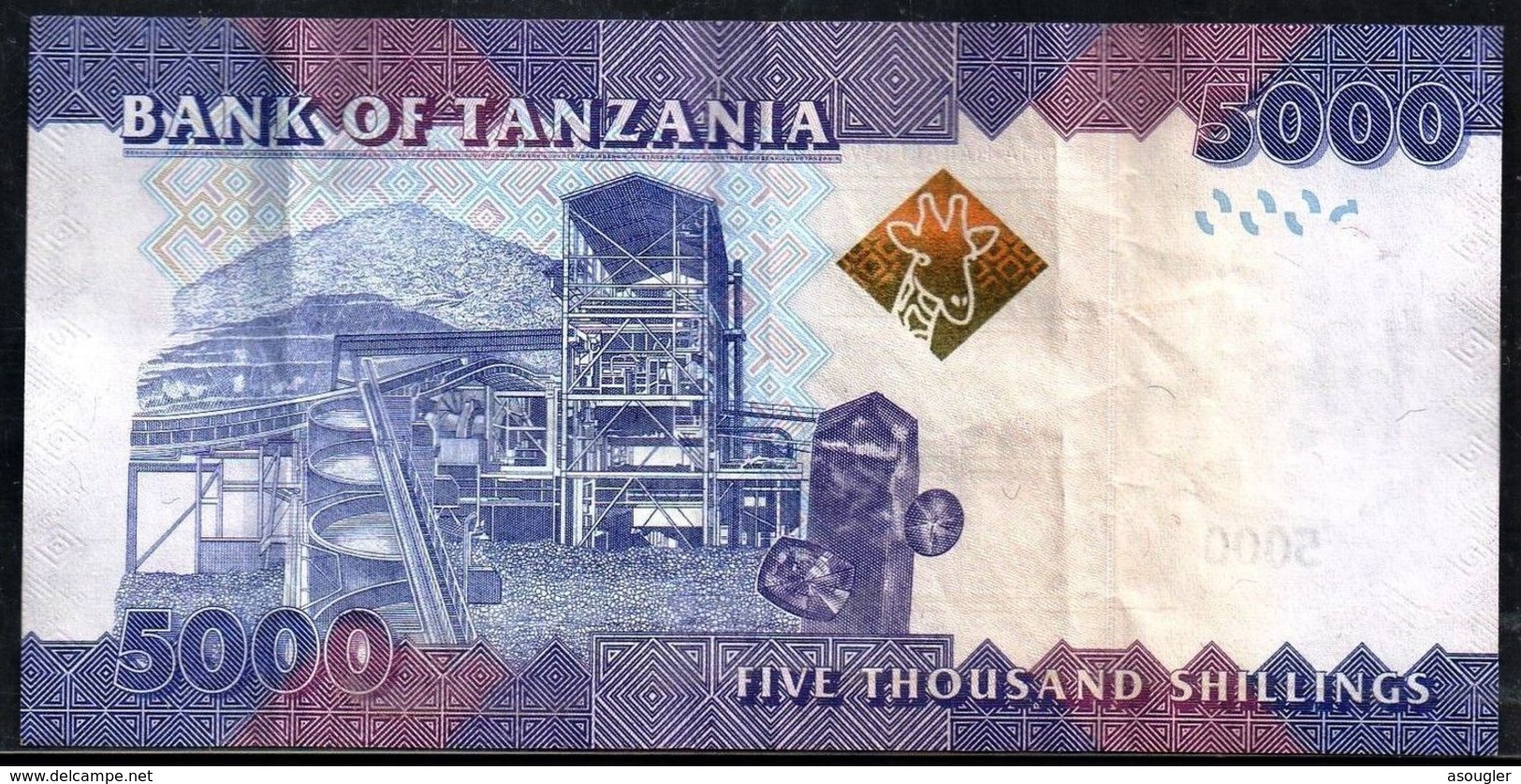 Tanzania 5000 Shilingi ND 2011 VF - Tanzanie