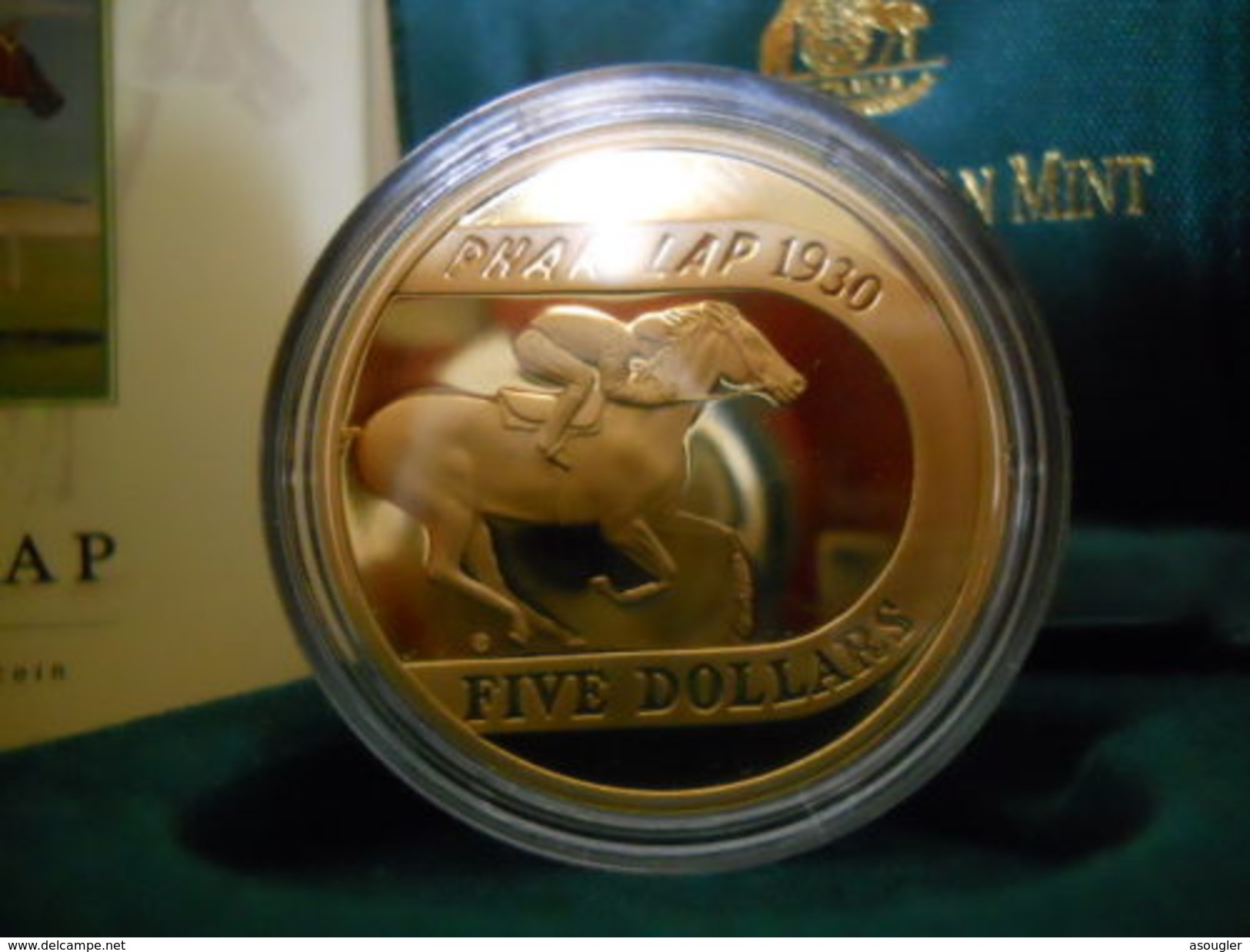 AUSTRALIA 5 $ DOLLARS 2000 PROOF "PHAR LAP" - Münz- Und Jahressets