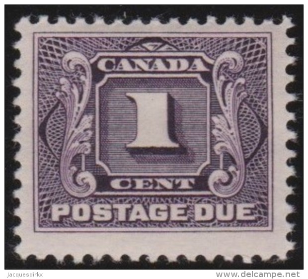 Canada    .     Yvert   Taxe  1        .     *       .       Ongebruikt  .   /   .    Mint-hinged  VVLH - Port Dû (Taxe)