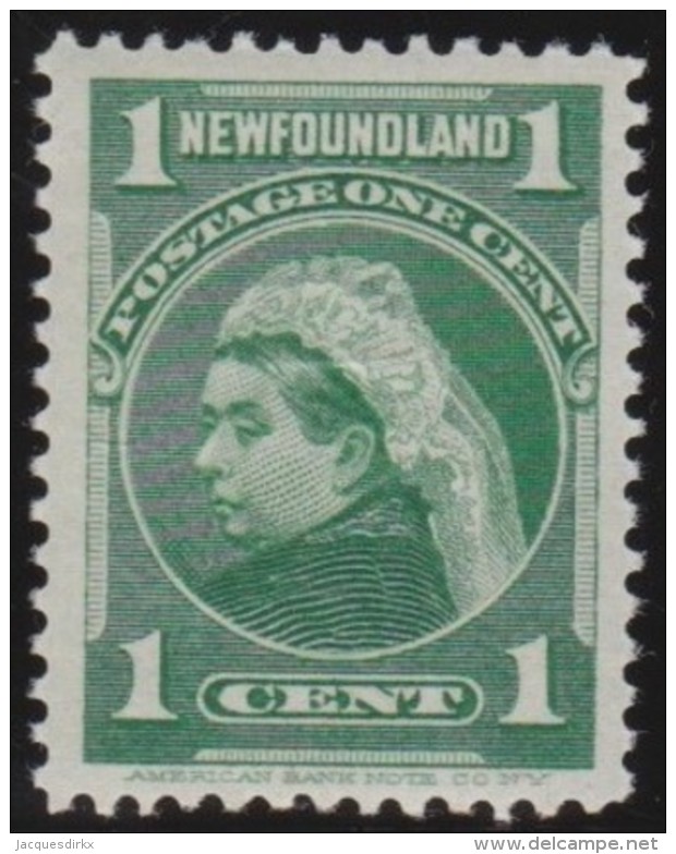 Newfoundland      .    SG    .     66         .     *     .       Ongebruikt  .   /   .    Mint-hinged  VVLH - 1865-1902