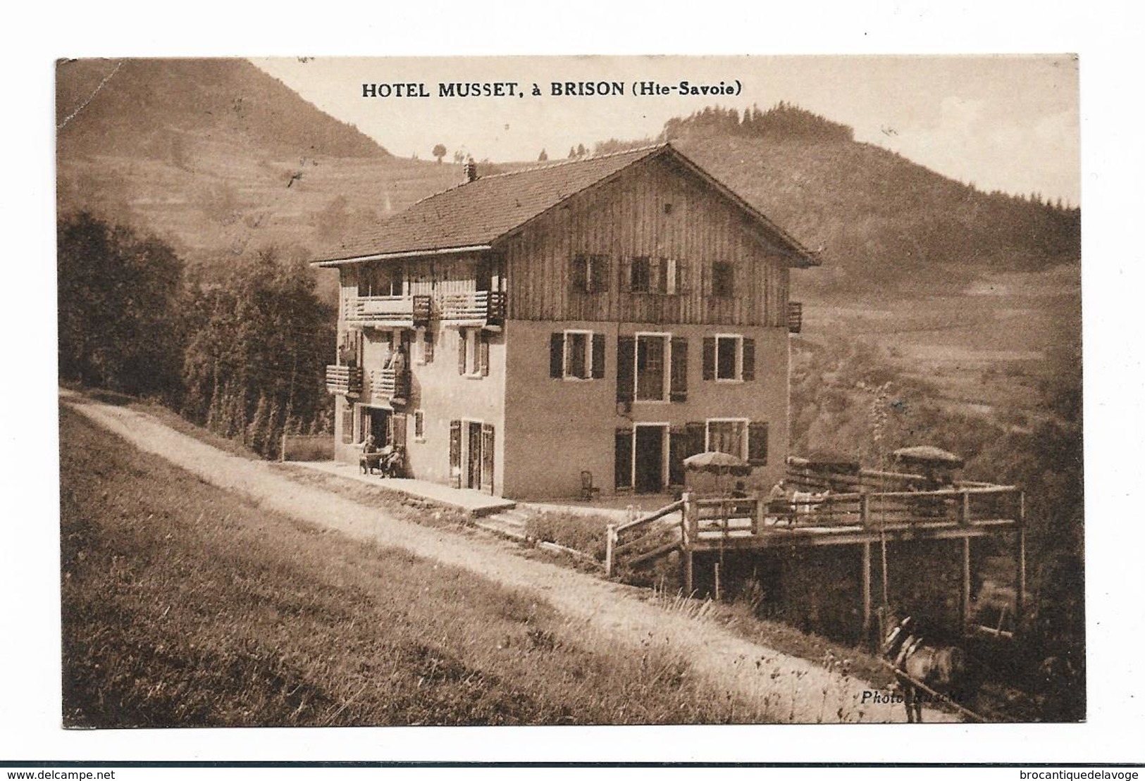 CPA 74 BRISON Hotel MUSSET - Autres & Non Classés