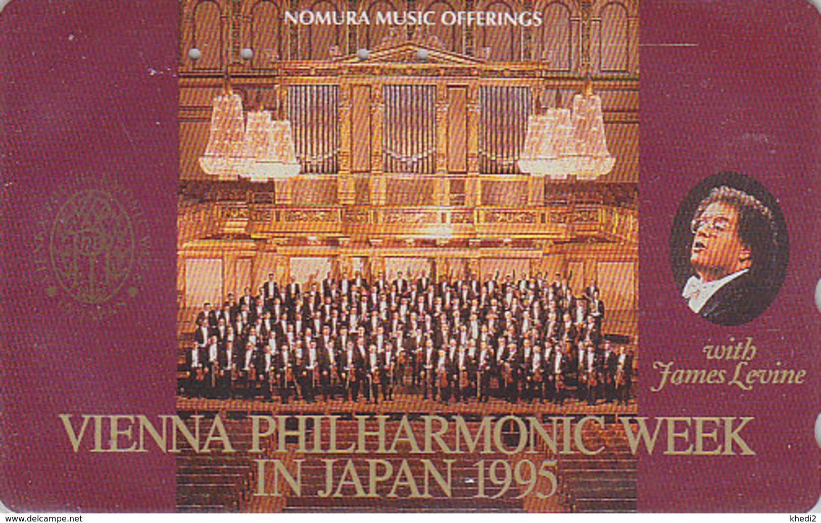 Télécarte Japon / 110-011 - MUSIQUE - WIENER PHILHARMONIKER & ORGUE Orgel Organ - Japan Phonecard AUSTRIA Rel - Music