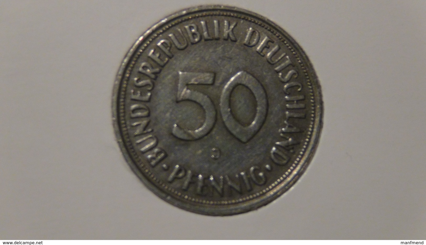 Germany - 1966 - KM 109.1 - 50 Pfennig - Mintmark "J" - Hamburg - VG - Look Scans - 50 Pfennig