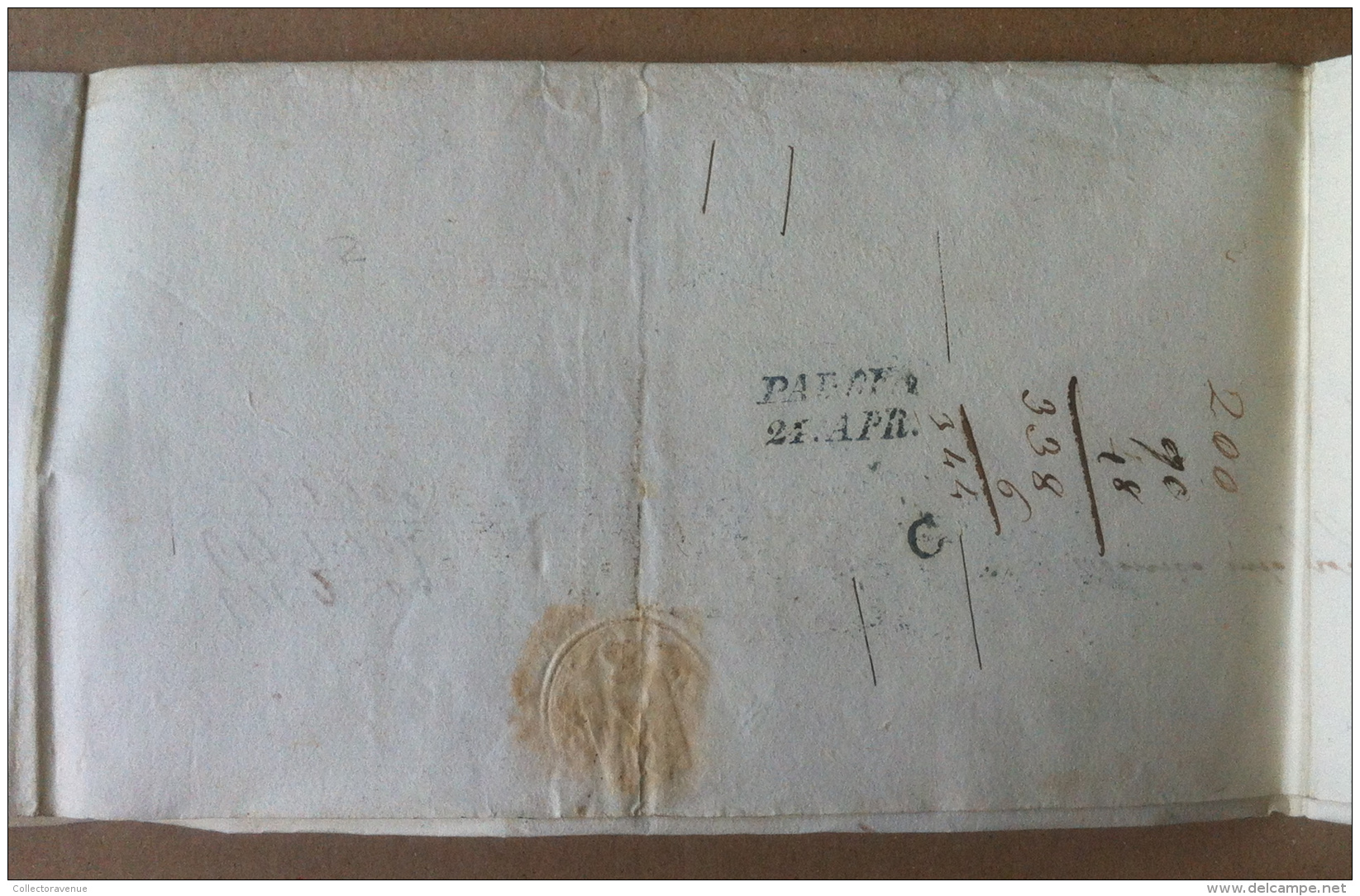 Prefilatelia - 1850 - Lettera Da Loreo A Padova - Annullo Corsivo Verde - 1. ...-1850 Prefilatelia