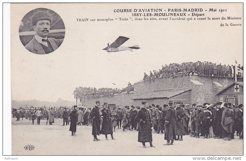 Cpa-92-issy Les Moulineaux-aviation-mai 1911-Train Sur Monoplan-edi E.l.d. - Issy Les Moulineaux