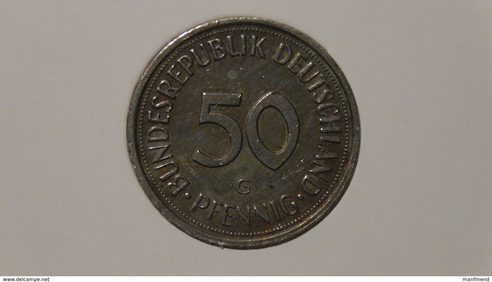Germany - 1992 - KM 109.2 - 50 Pfennig - Mintmark "G" - Karlsruhe - VF - Look Scans - 50 Pfennig
