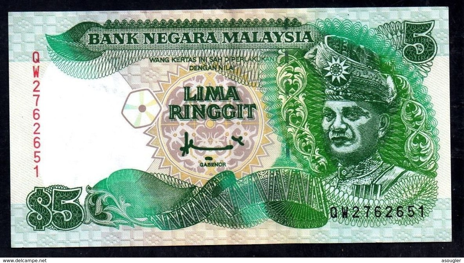 MALAYSIA 5 Ringgit ND 1995 P-35 FV-EXF - Maleisië