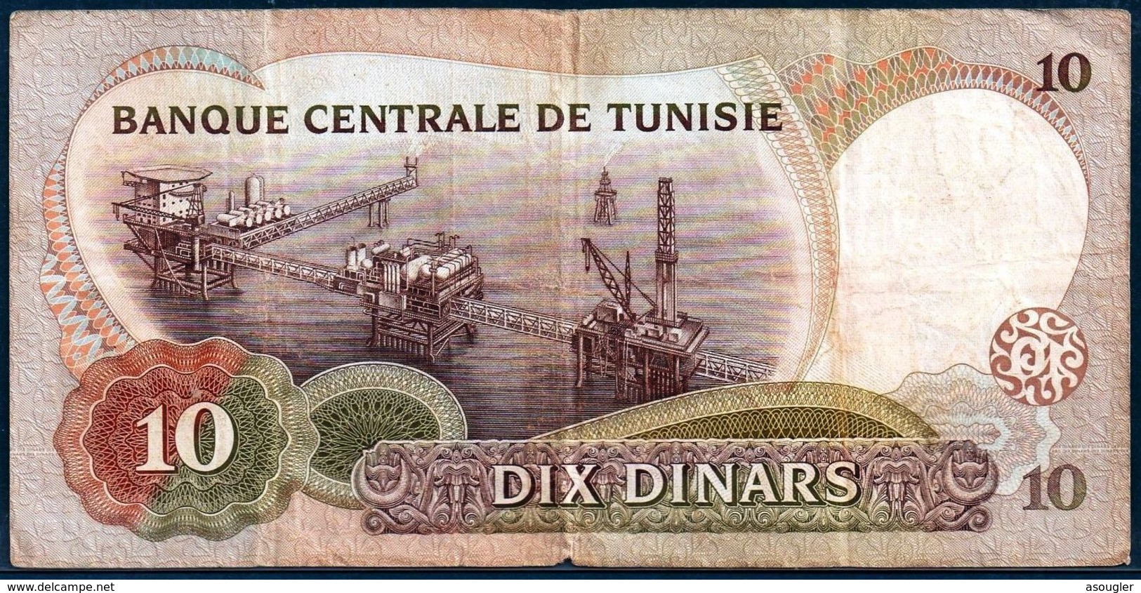 TUNISIA 10 DINARS 1986 F P-84 - Tunisia