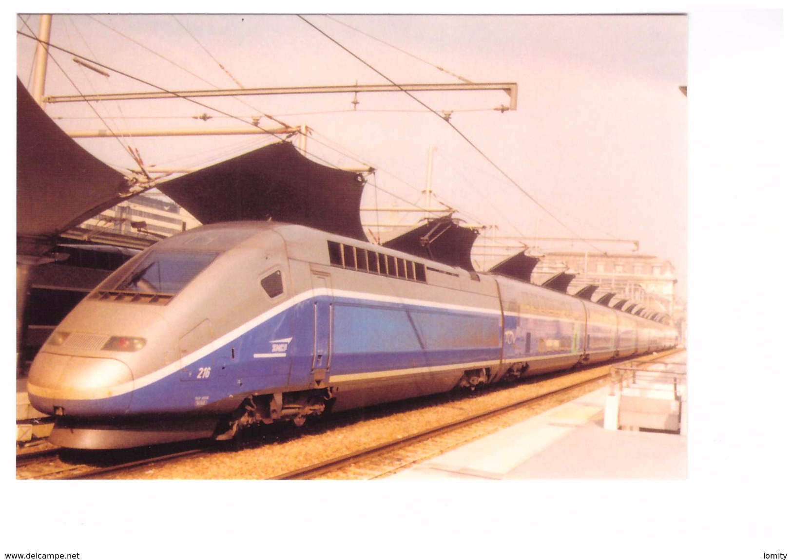 Train à Grande Vitesse TGV DUPLEX Gare Paris 2001 Locomotive Motrice - Gares - Avec Trains