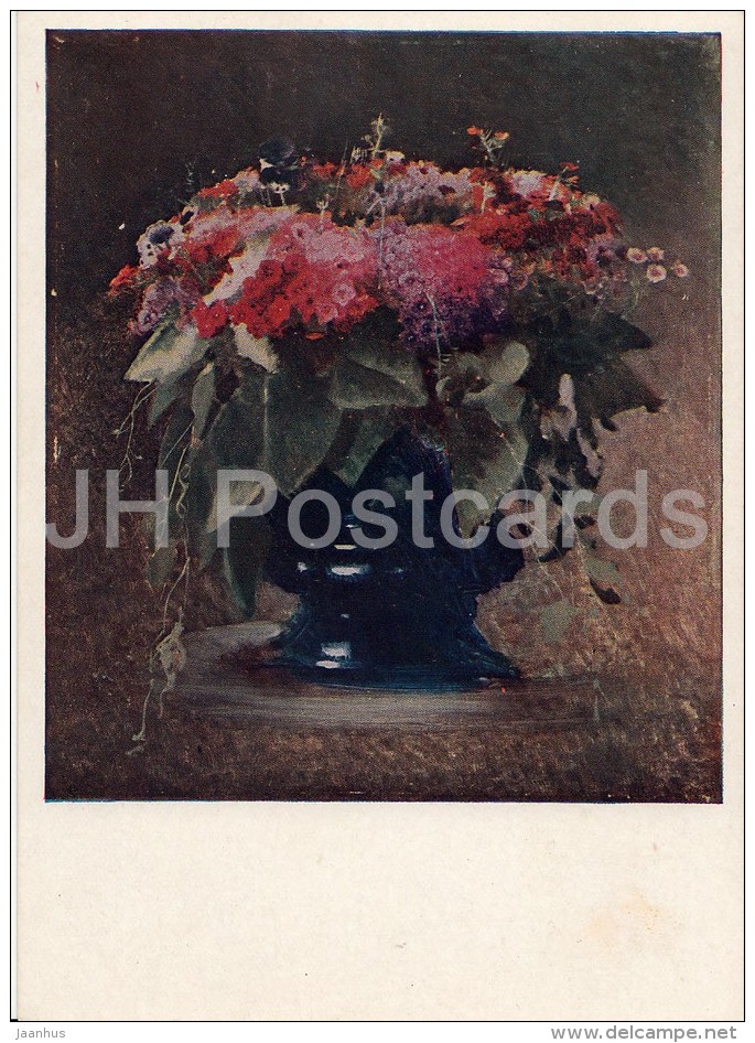 Painting By I. Kramskoy - Bouquet Of Flowers . Phlox , 1884 - Russian Art - 1940 - Russia USSR - Unused - Schilderijen