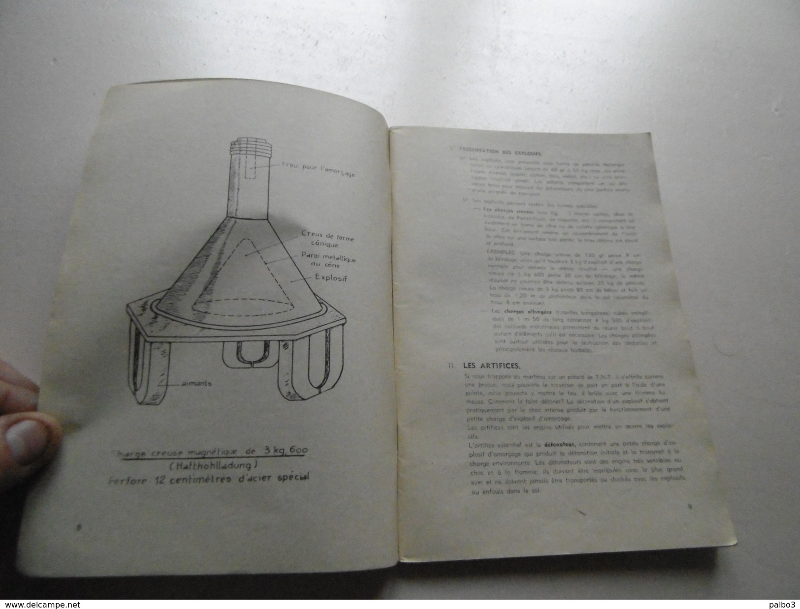 Manuel Explosifs Mines Allemande Pieges Gaz De Combat Indochine Edition 1953 Genie - Autres & Non Classés