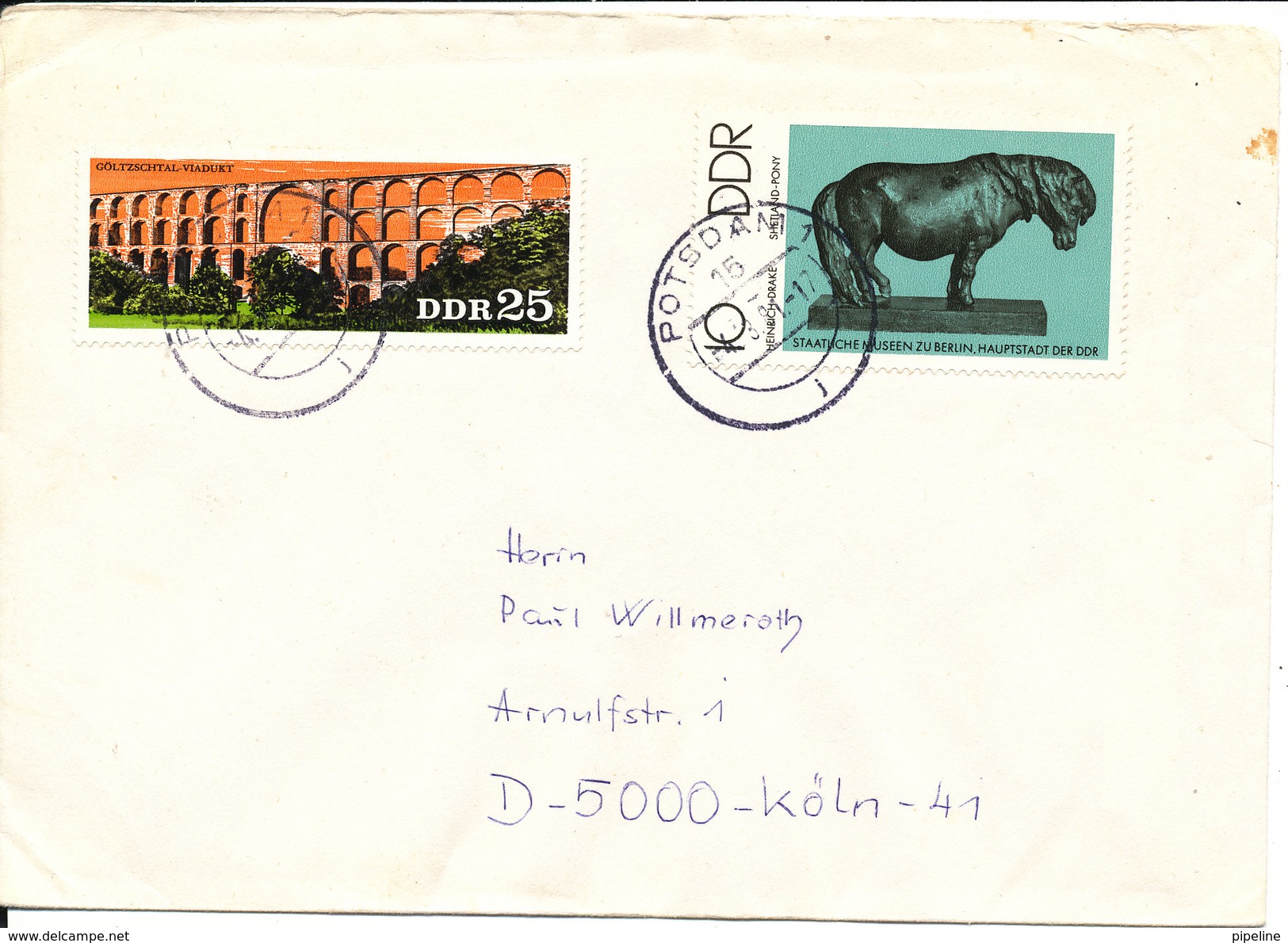 Germany DDR Cover Potsdam 4-3-1981 Topic Stamps - Lettres & Documents